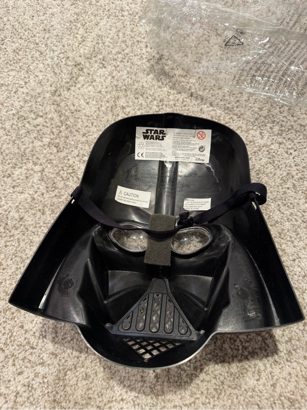 Star Wars Darth Vader Halloween Costume Set with Mask - Size Large - Picture 6 of 10
